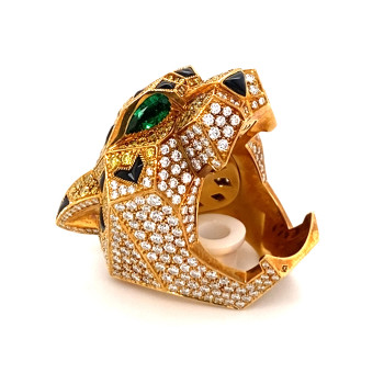 Cartier panther diamond on sale ring